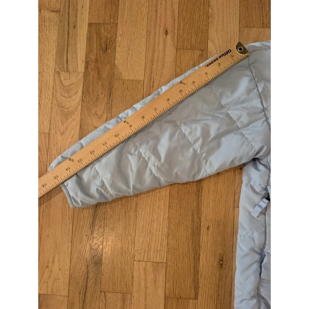 THE NORTH FACE Kids XS Reversible Shasta Jacket Blue Puffer Coat Sherpa Hooded